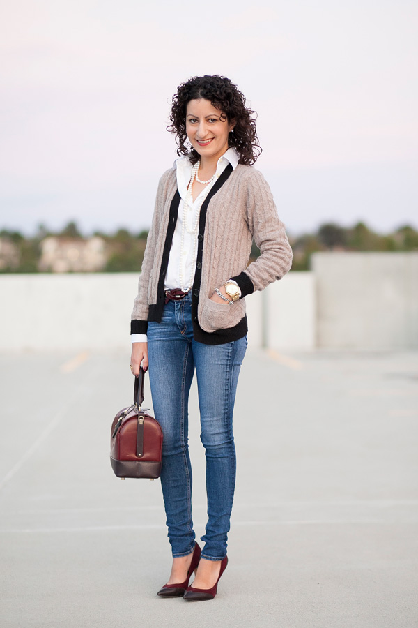 loft-tipped-cable-cardigan-petite-fashion-blogger-los angeles