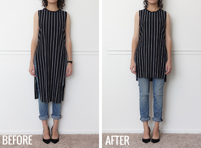 Adventures in Alterations – Minimizing a Maxi Tunic
