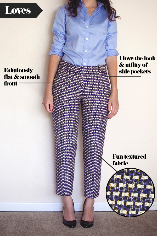 Adventures in Alterations – J.Crew Navy Tweed Cafe´ Capri Preview