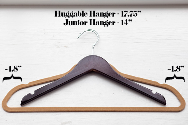 petite hangers versus regular hangers