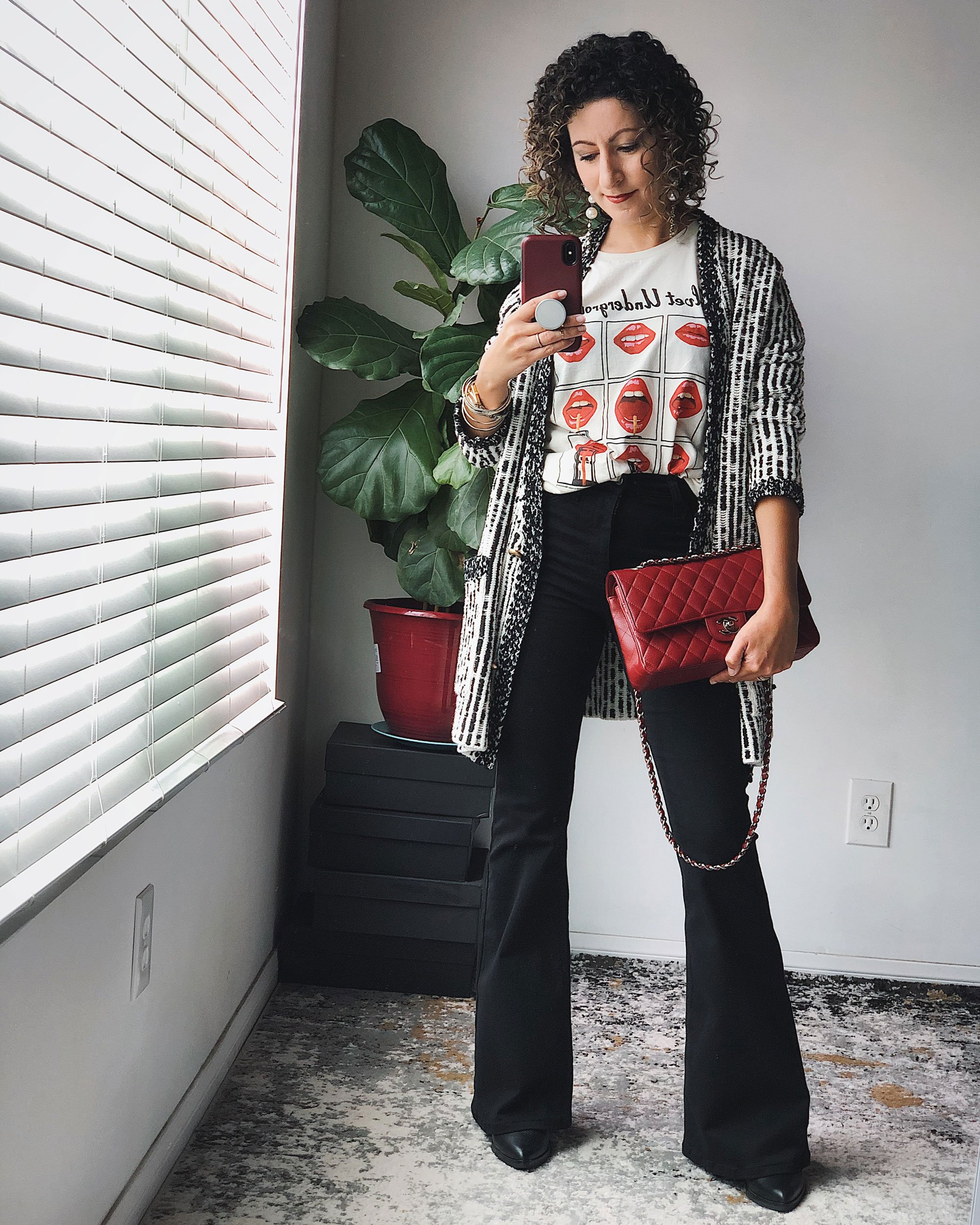 Styling Black Flare Jeans: Day 2