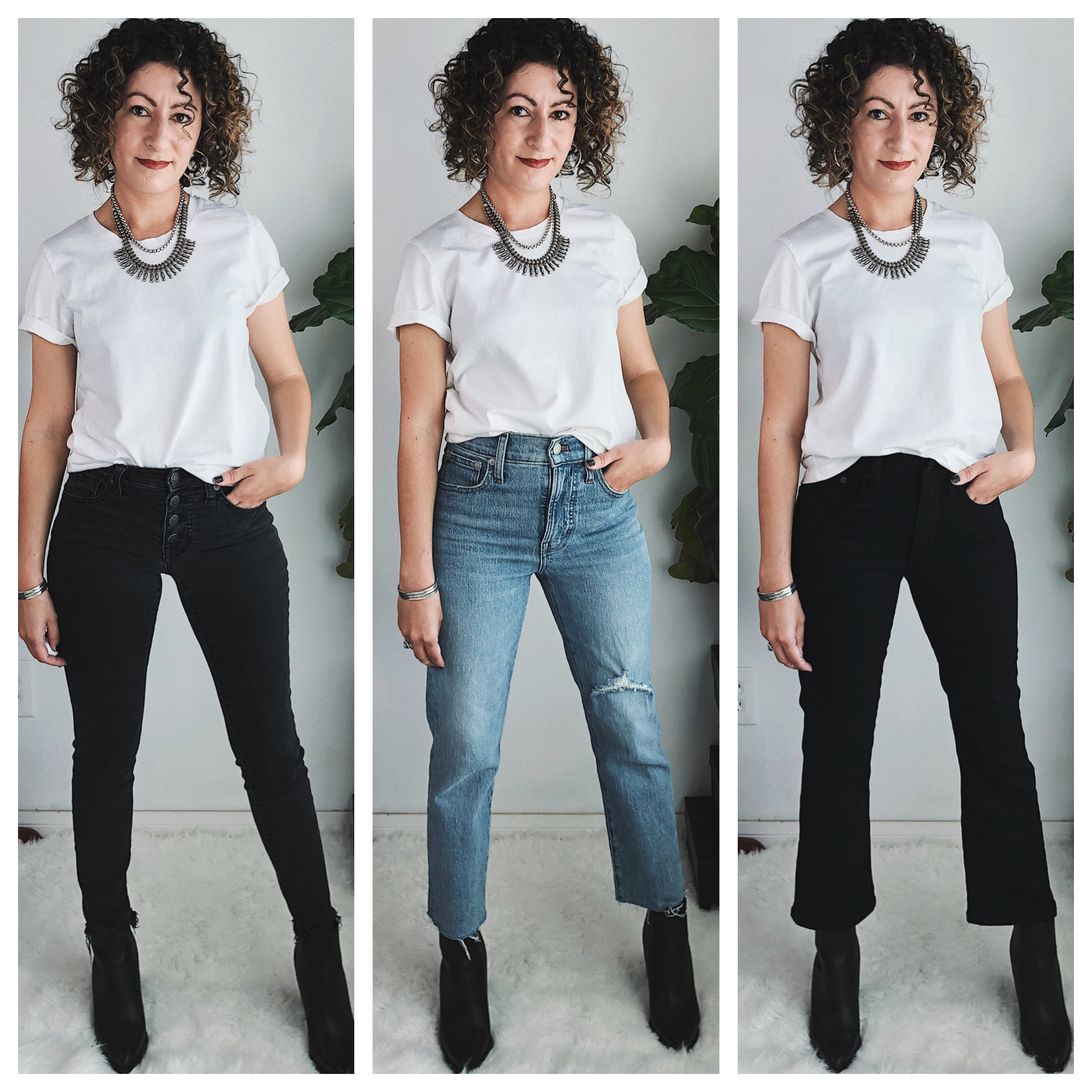 Madewell Petite Denim Review & Try-On: Skinny, Demi-Boot, & Perfect Vintage