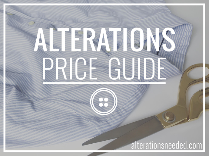 Tailoring alterations price guide